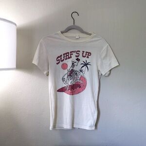 Surfs Up Cowboy Skeleton Graphic Tee